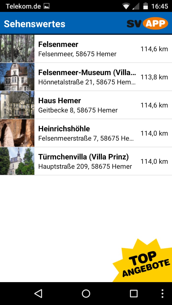 svAPP Hemer – Screenshot Android