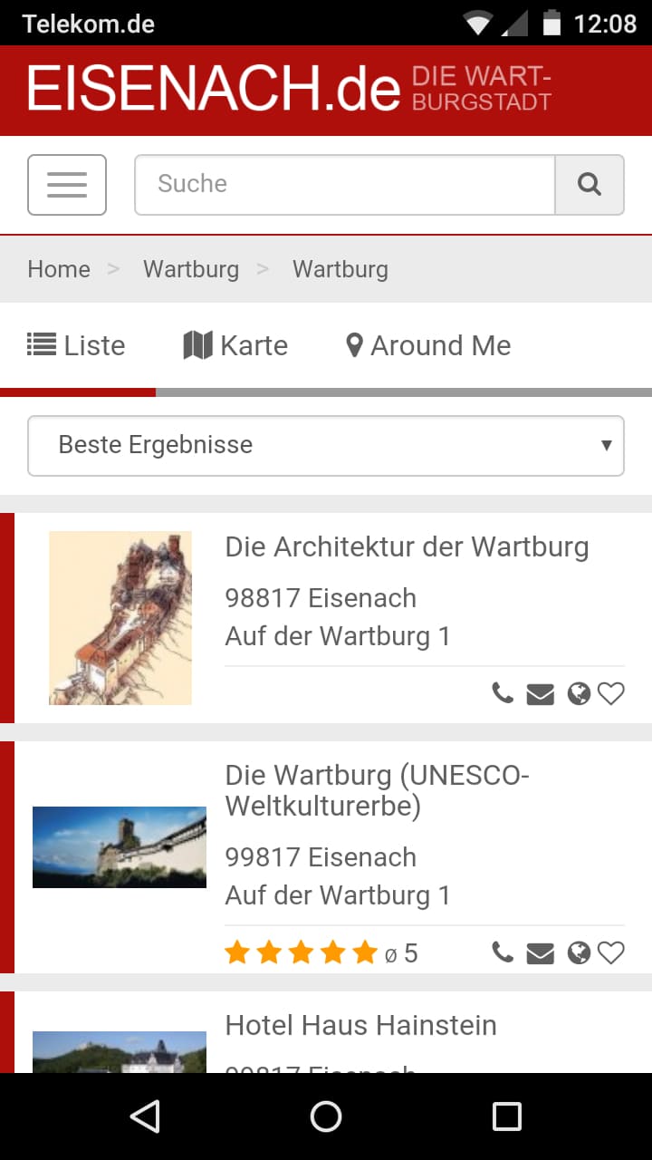 CITYGUIDE Eisenach – Screenshot Android