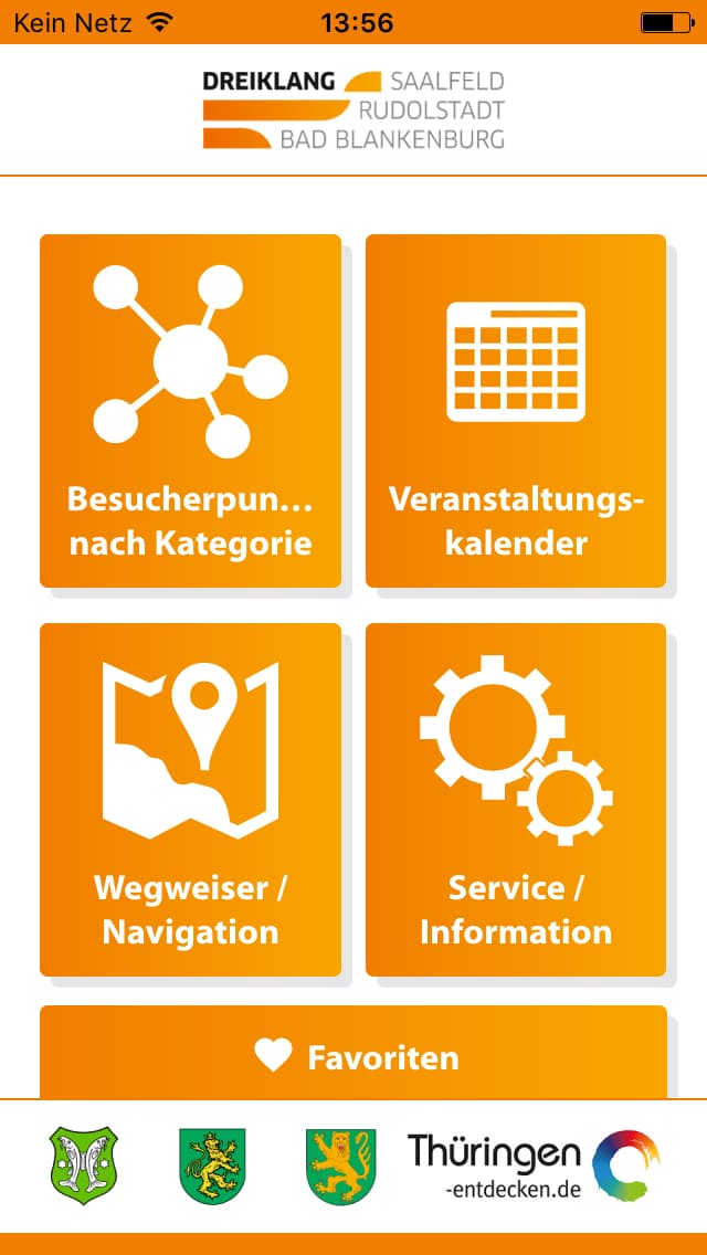Dreiklang Touristenführer – Screenshot iPhone