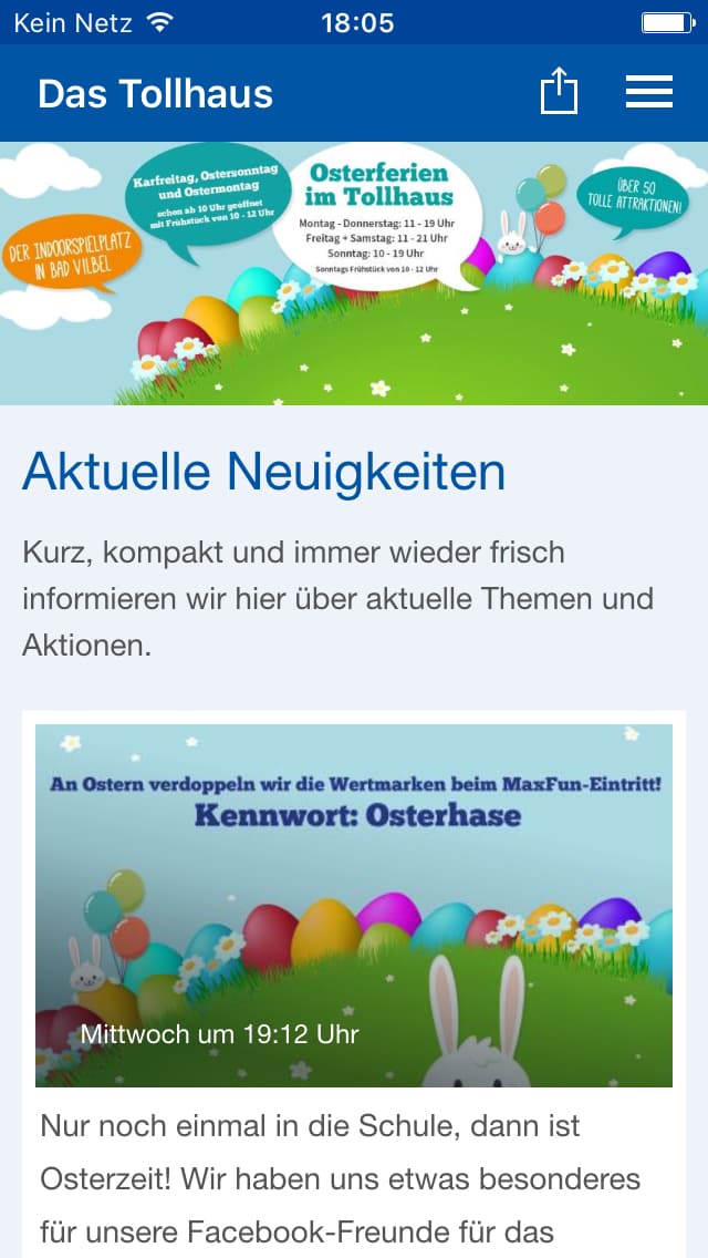 Das Tollhaus – Screenshot iPhone