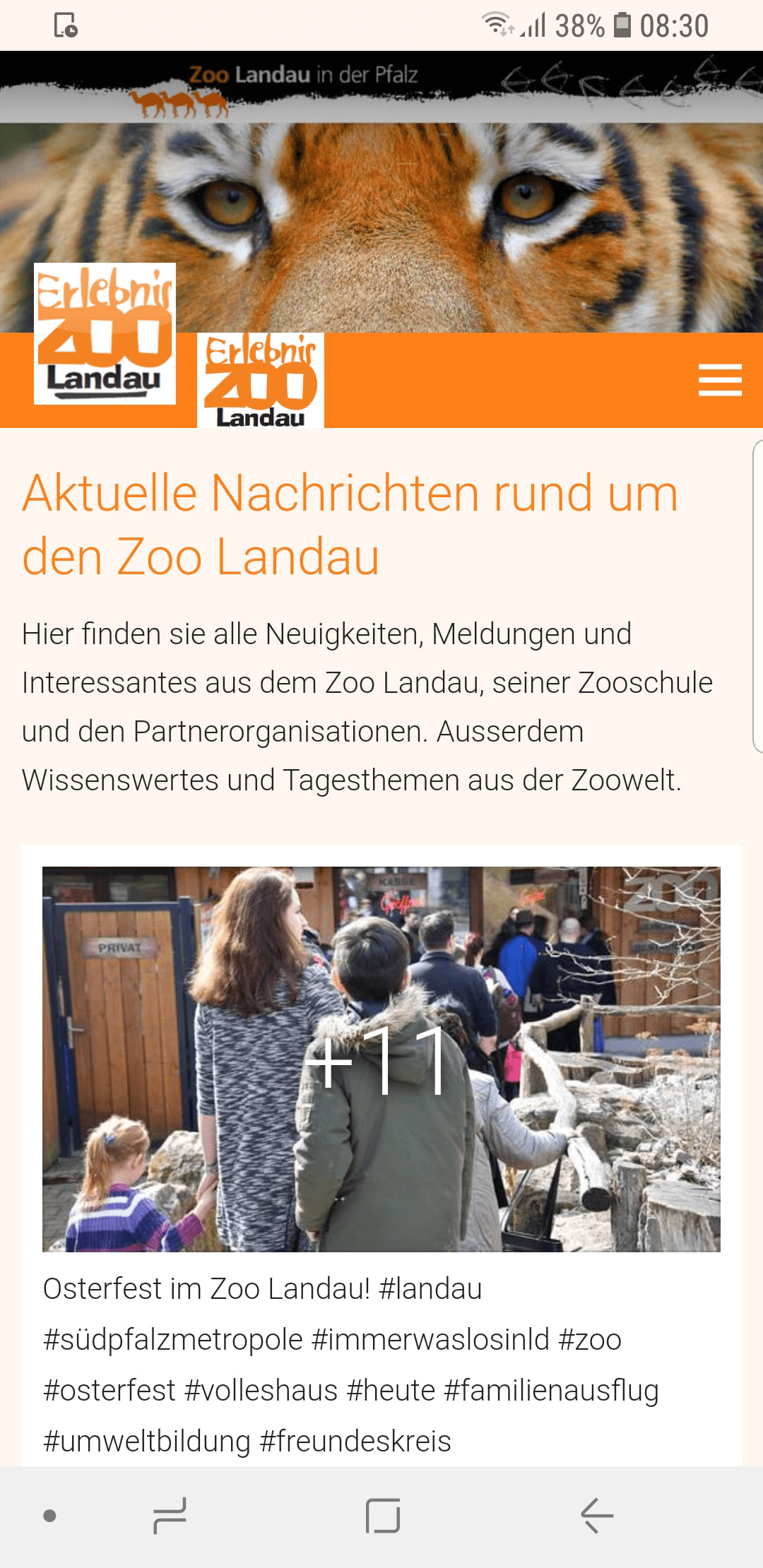 Zoo Landau – Screenshot Android