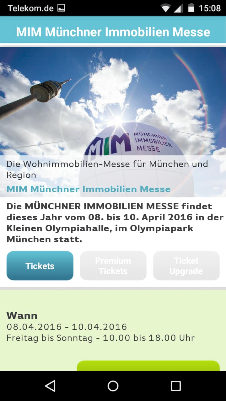 Olympiapark München – Screenshot Android