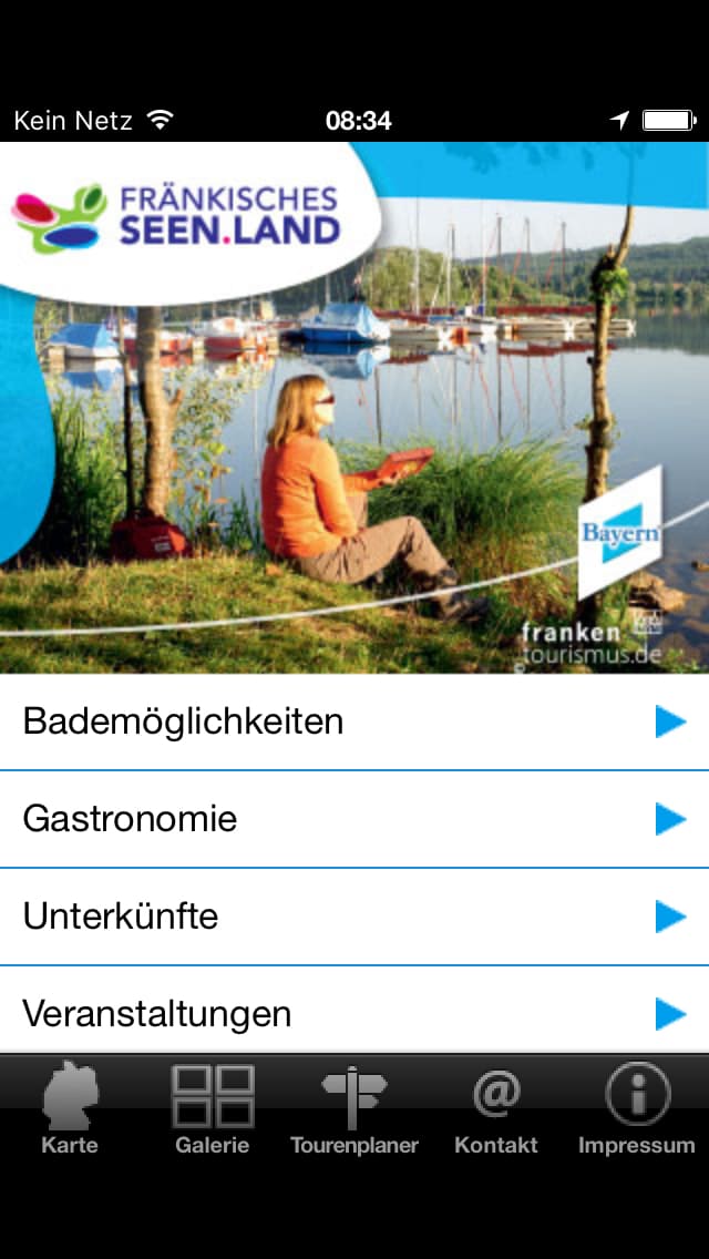 Seenland App – Screenshot iPhone