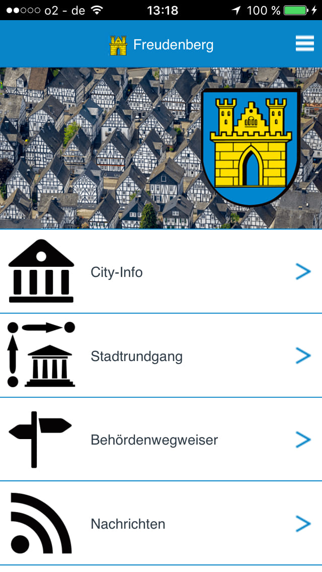 Freudenberg – Screenshot iPhone