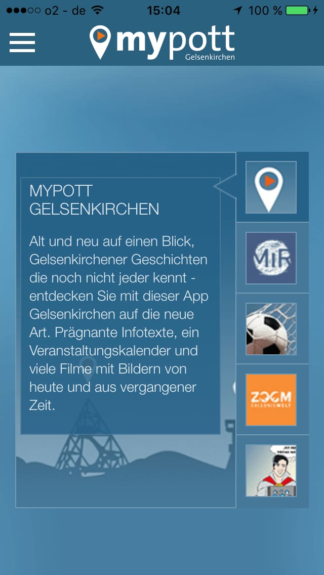 mypott Gelsenkirchen – Screenshot iPhone