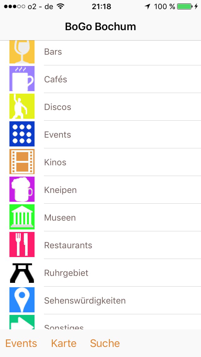 BoGo - Bochum App – Screenshot iPhone