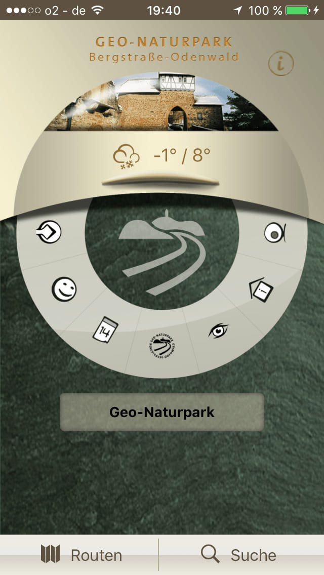 Geo-Naturpark App – Screenshot iPhone