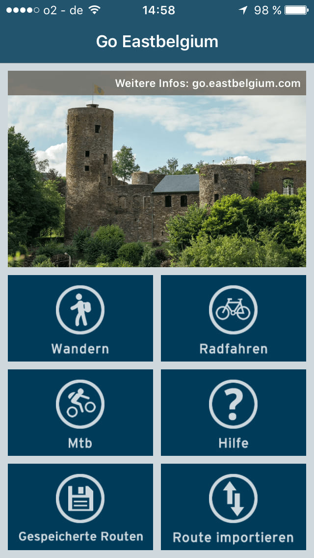 GO Eastbelgium – Screenshot iPhone