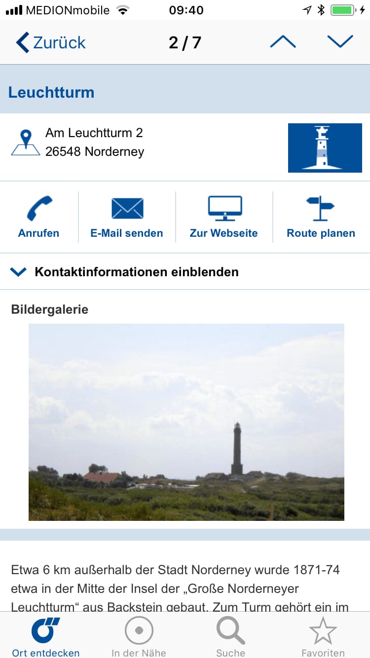 Ostfriesland App – Screenshot iPhone