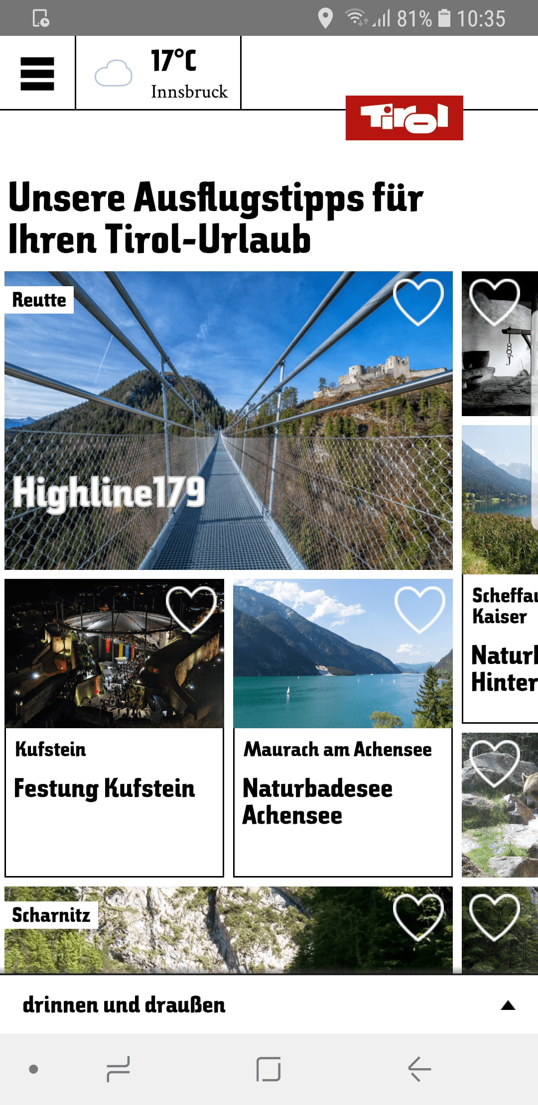 Tirol Reiseführer – Screenshot Android