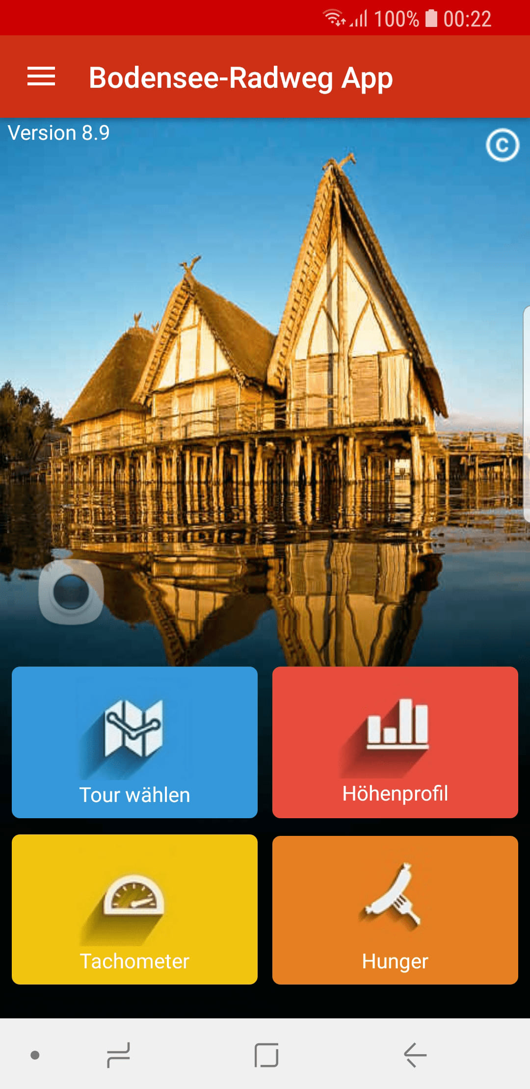 Die Bodensee Radweg App – Screenshot Android