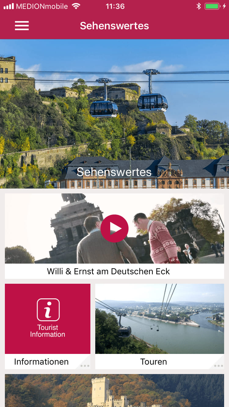 Koblenz – Screenshot iPhone