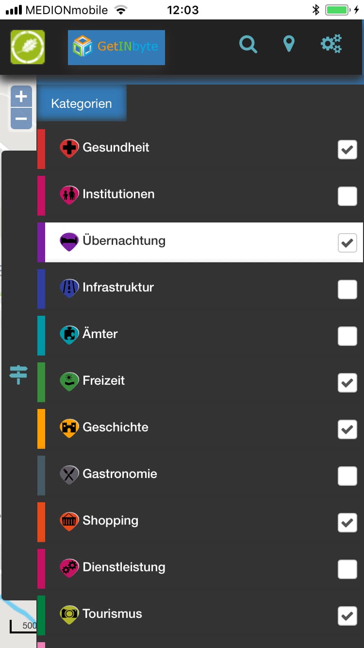 Eichstätt App – Screenshot iPhone