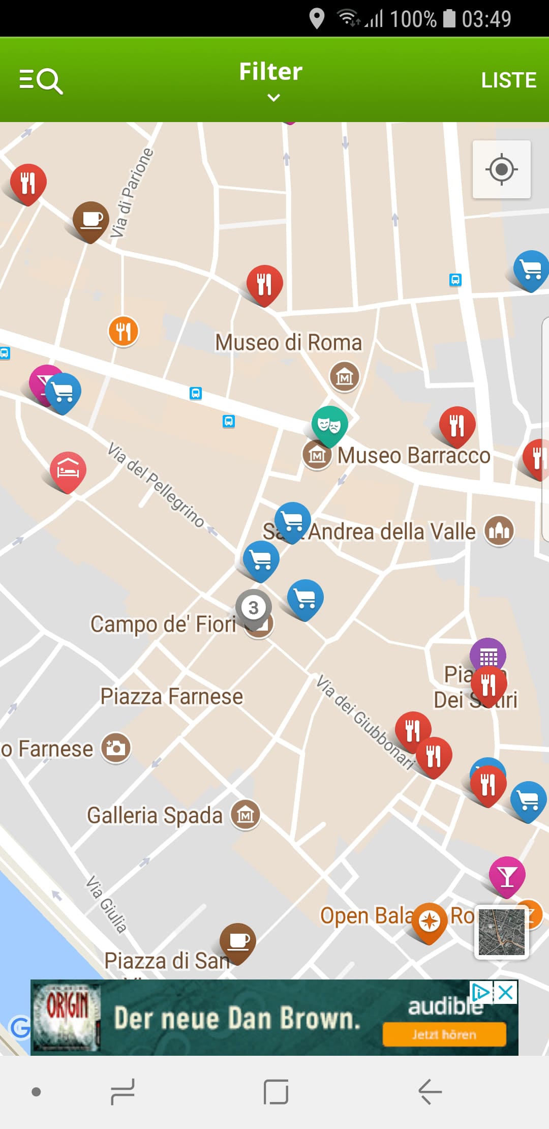 Rom Reiseführer (Stadtplan) – Screenshot Android