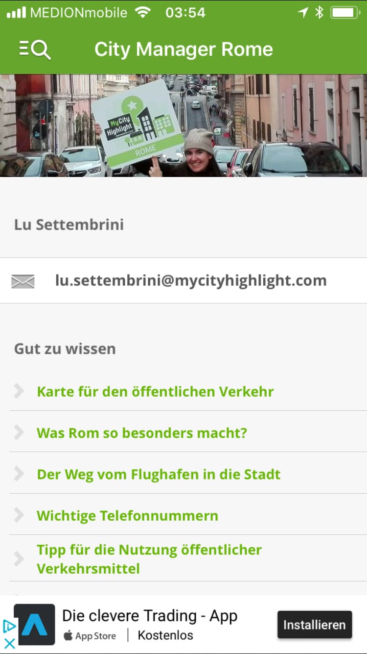 Rom Reiseführer (Stadtplan) – Screenshot iPhone