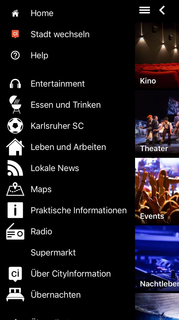 Karlsruhe – Screenshot iPhone
