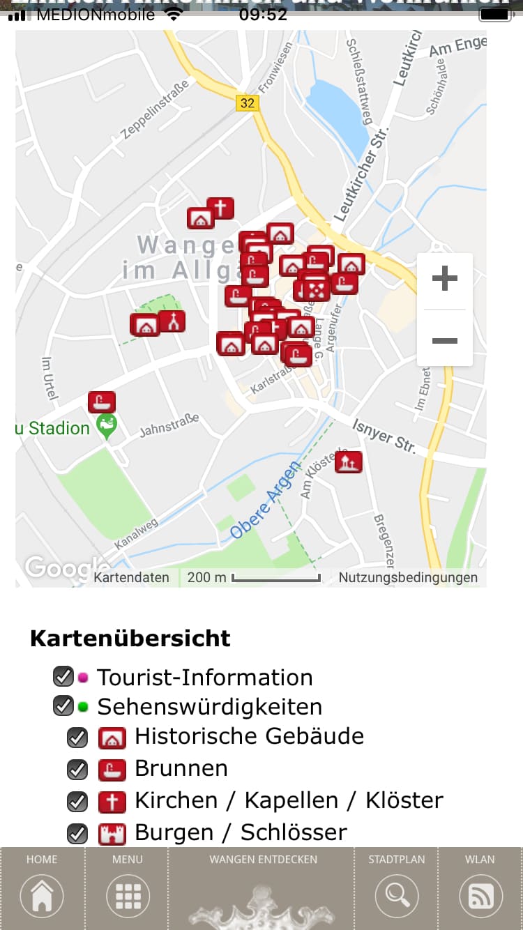 Wangen – Screenshot iPhone