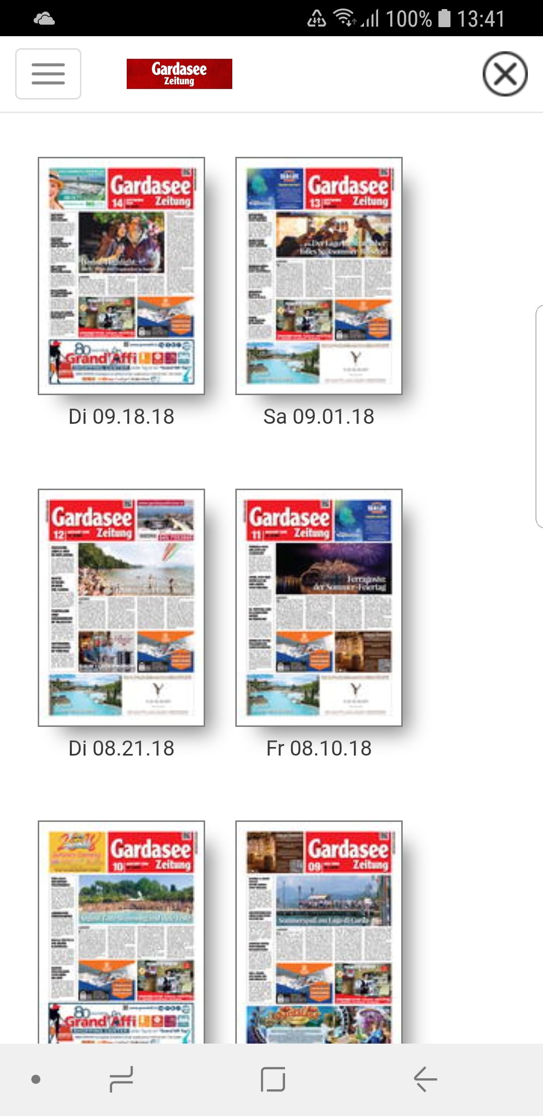 Gardasee Zeitung – Screenshot Android