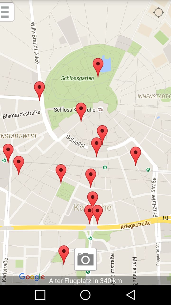 Stadtgeist Karlsruhe – Screenshot Android