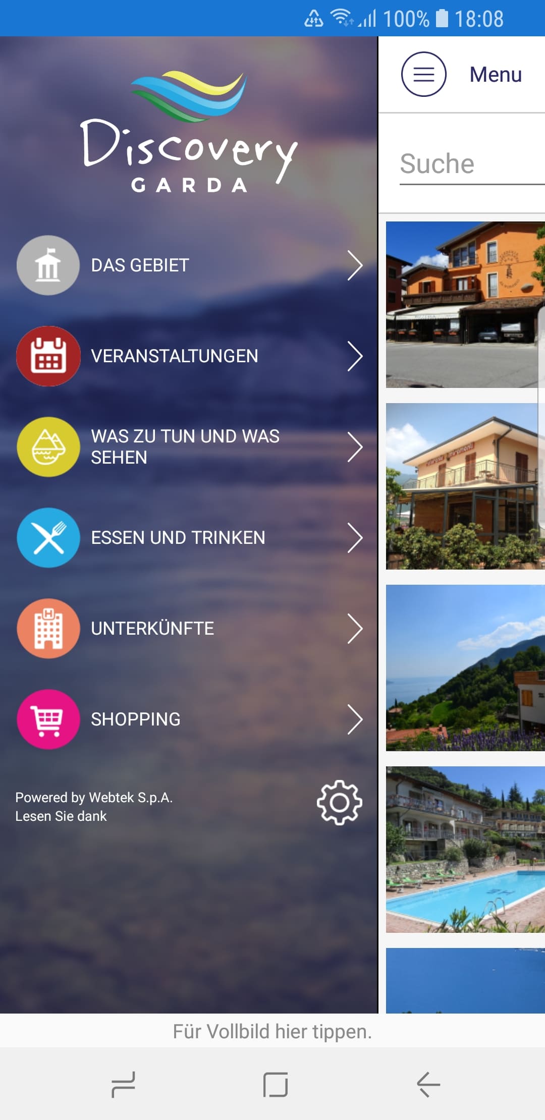 DiscoveryGarda – Screenshot Android