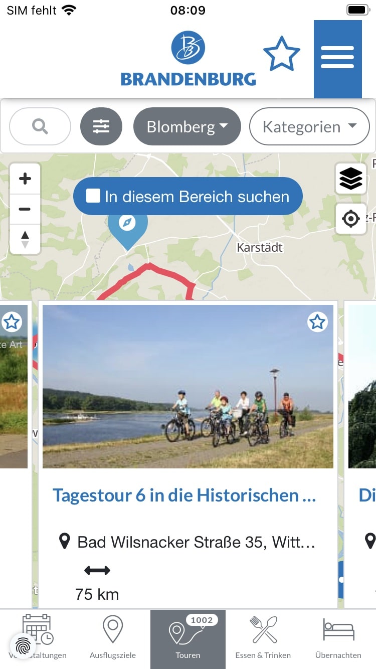 Brandenburg APP – Screenshot iPhone