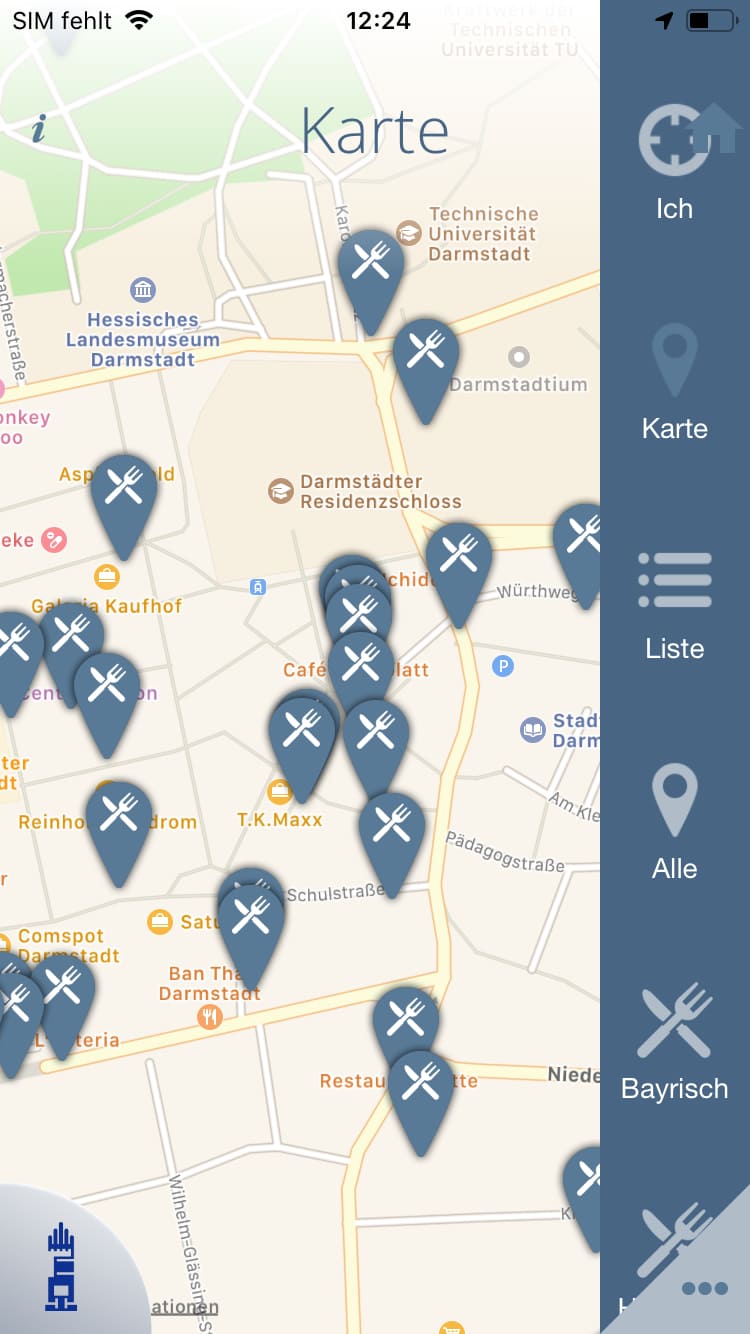 Darmstadt – Screenshot iPhone
