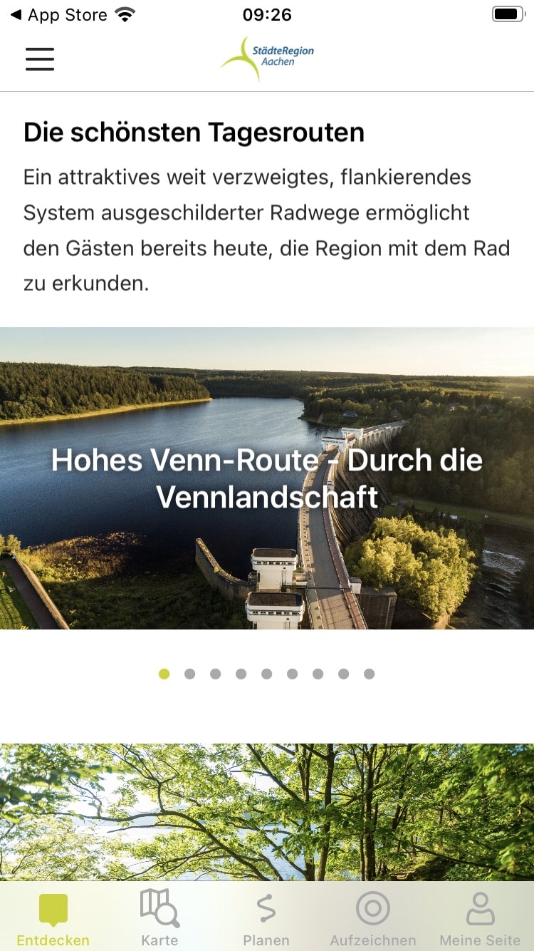 Die StädteRegion Aache‪n – Screenshot iPhone