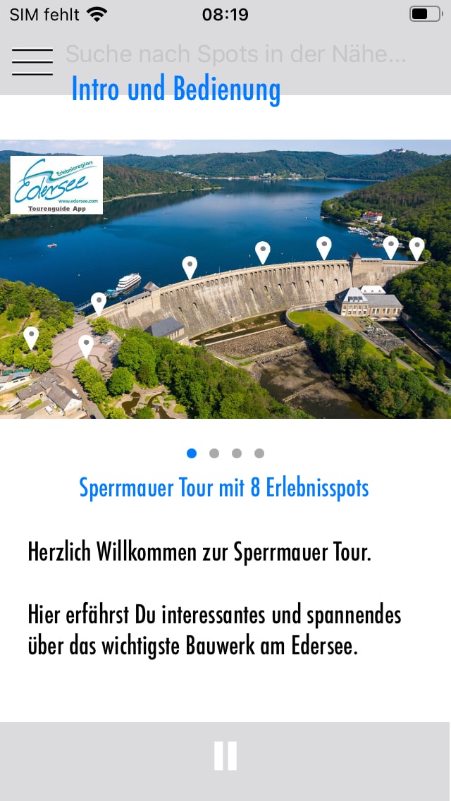 Edersee Tourenguide – Screenshot iPhone