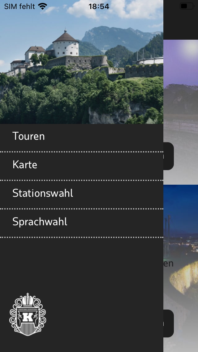 Festung Kufstein – Screenshot iPhone