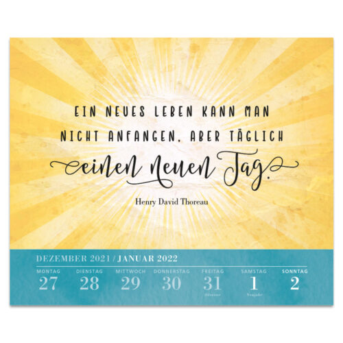 Inspirierendes Zitat auf einem Sonnenstrahlen-Hintergrund