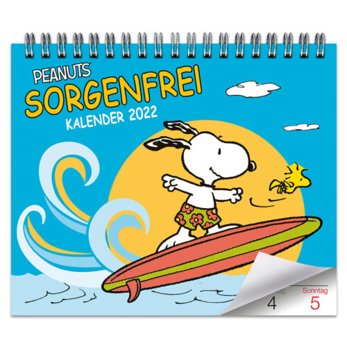 Tischkalender 2022 – Peanuts® Sorgenfrei-Kalender