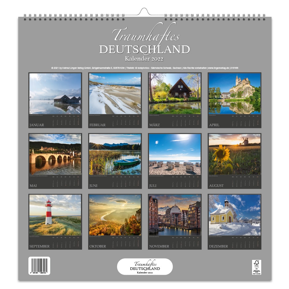 Dekokalender 2022 – Traumhaftes Deutschland - lingenverlag.de