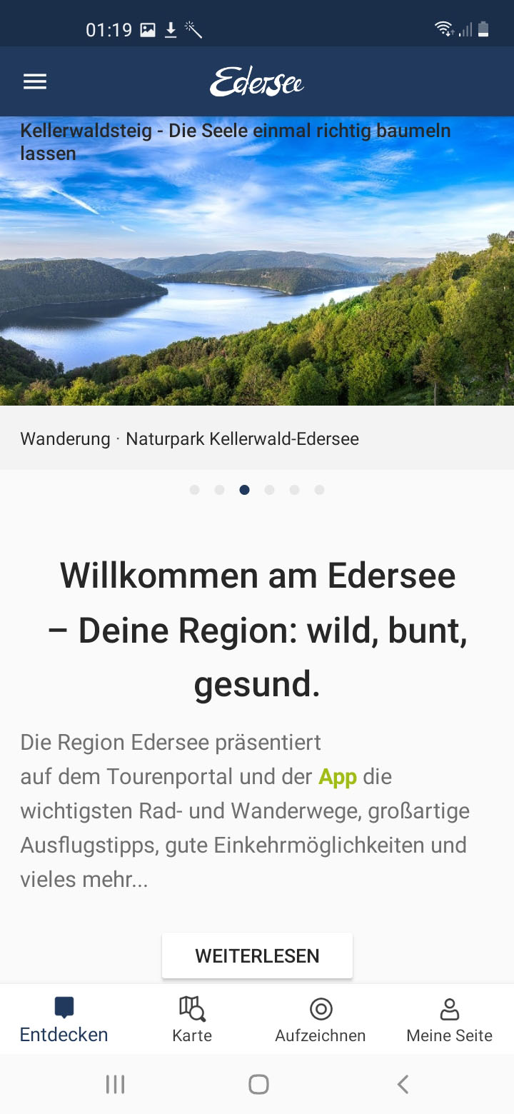 SchneeApp Thüringer Wald – Screenshot Android