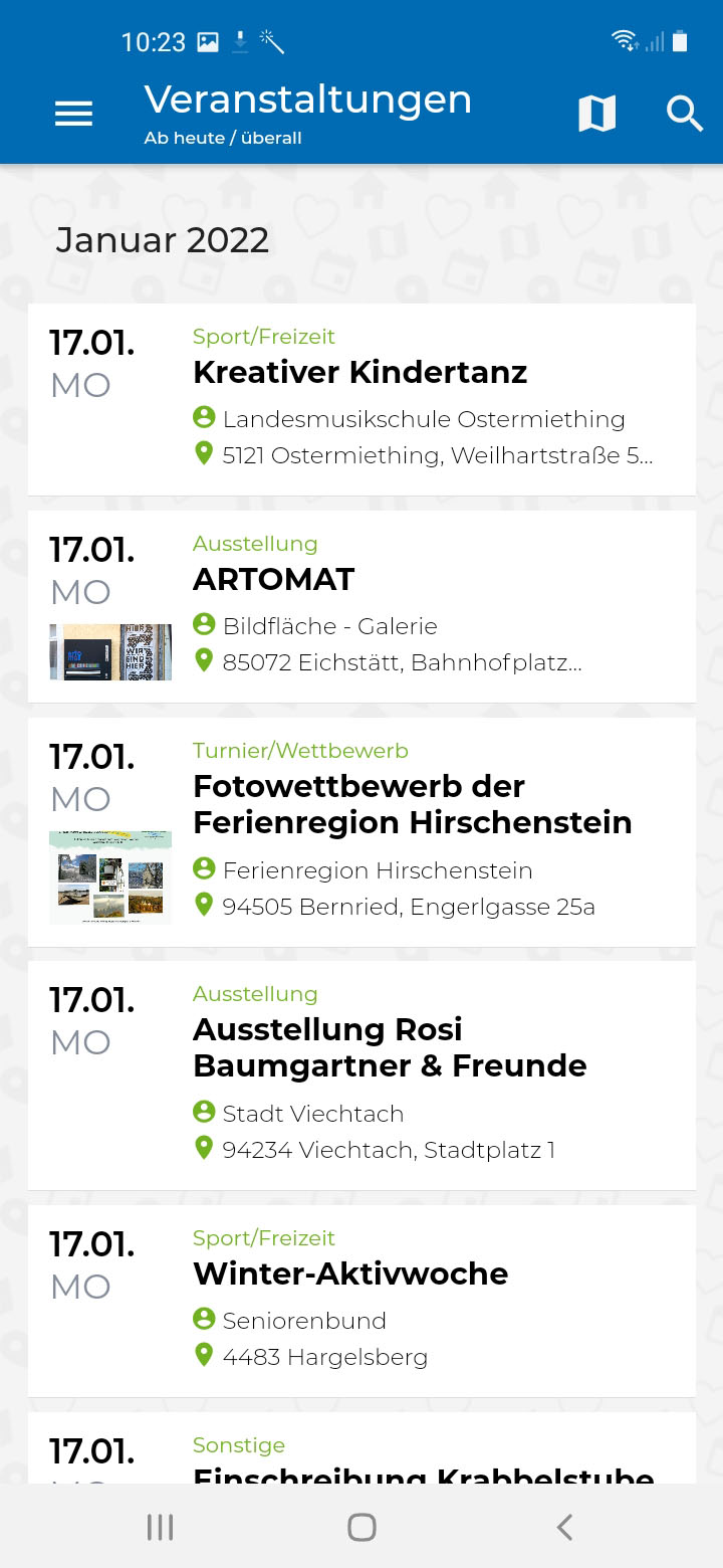 SchneeApp Thüringer Wald – Screenshot Android