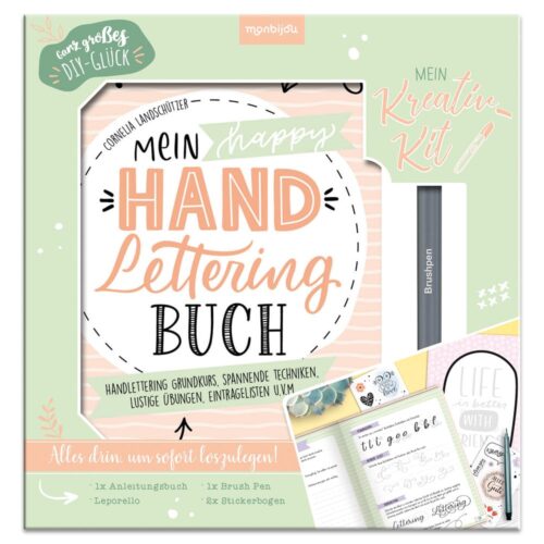Mein Kreativ-Kit: Mein happy Handlettering Buch