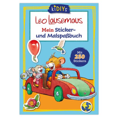 Leo Lausemaus Mein Sticker- und Malspaßbuch mit 250 Stickern