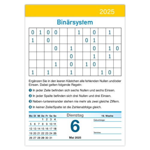 Denksport Kalender 2025