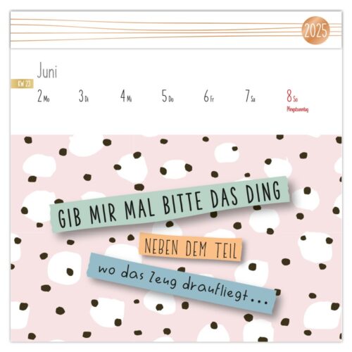 Postkartenkalender 2025 –  Glücklich sein