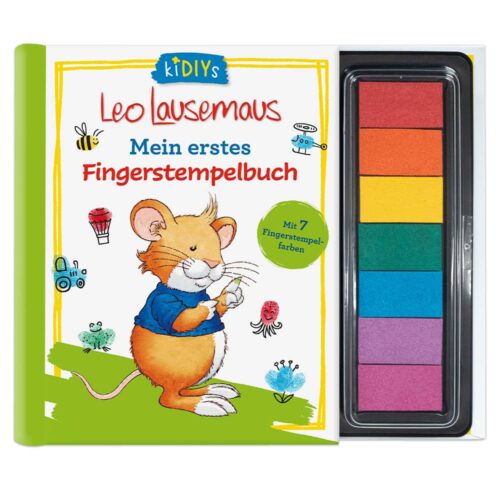 Leo Lausemaus - Mein erstes Fingerstempelbuch Mit 7 Fingerstempelfarben