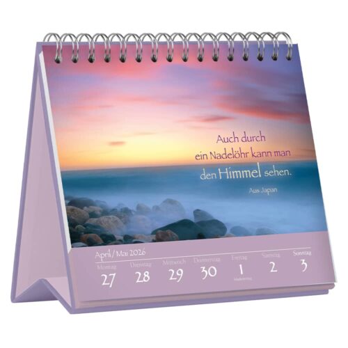 Achtsamkeit Wochenkalender 2026 – Mit Übungen und guten Gedanken durch das Jahr