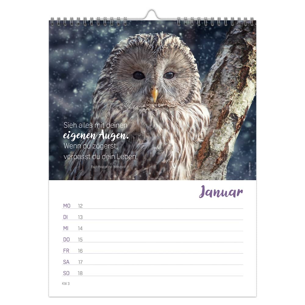 Wochenkalender Achtsamkeit 2026 – Woche für Woche Momente für mich