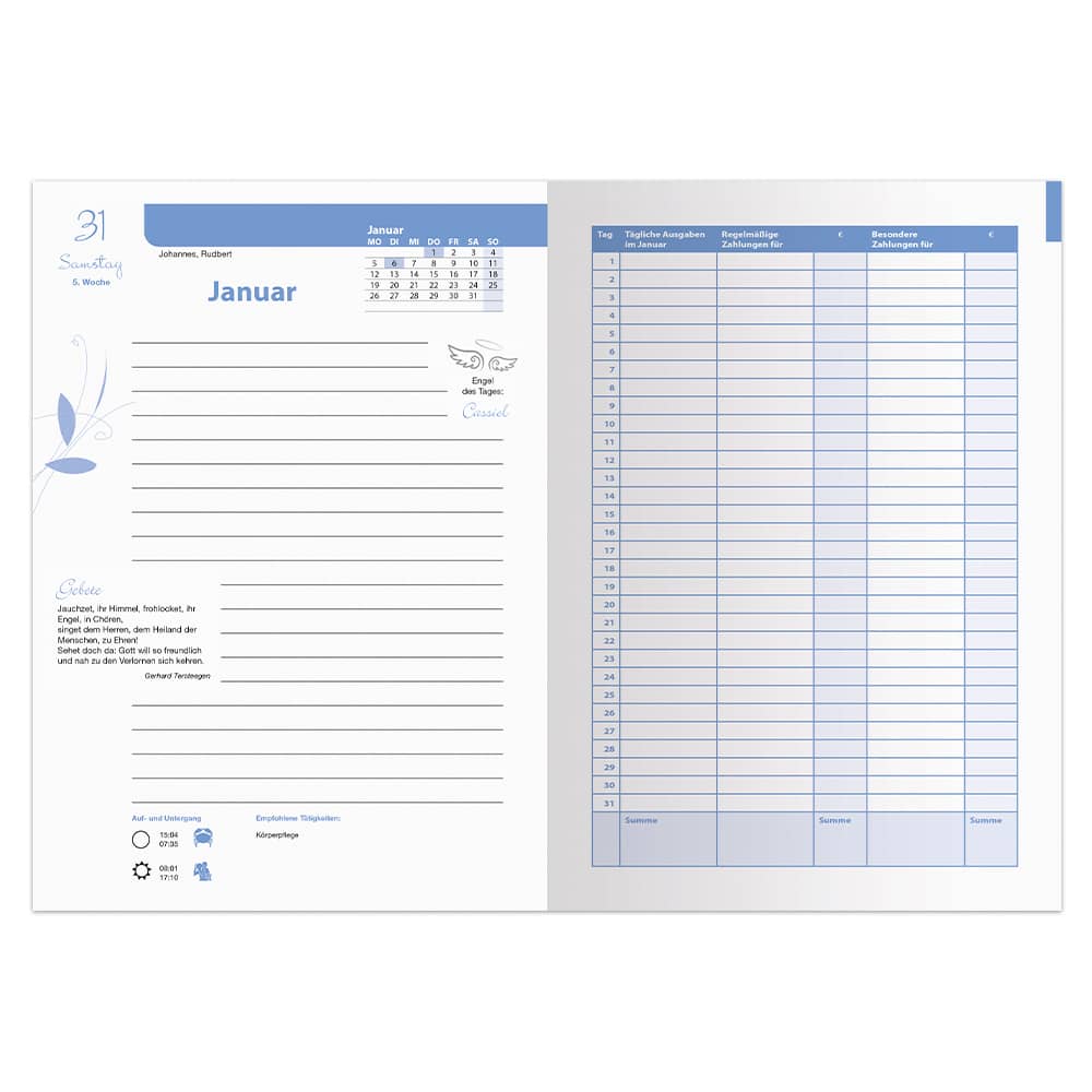 Schutzengelkalender 2026 - Lebensfreude für jeden Tag