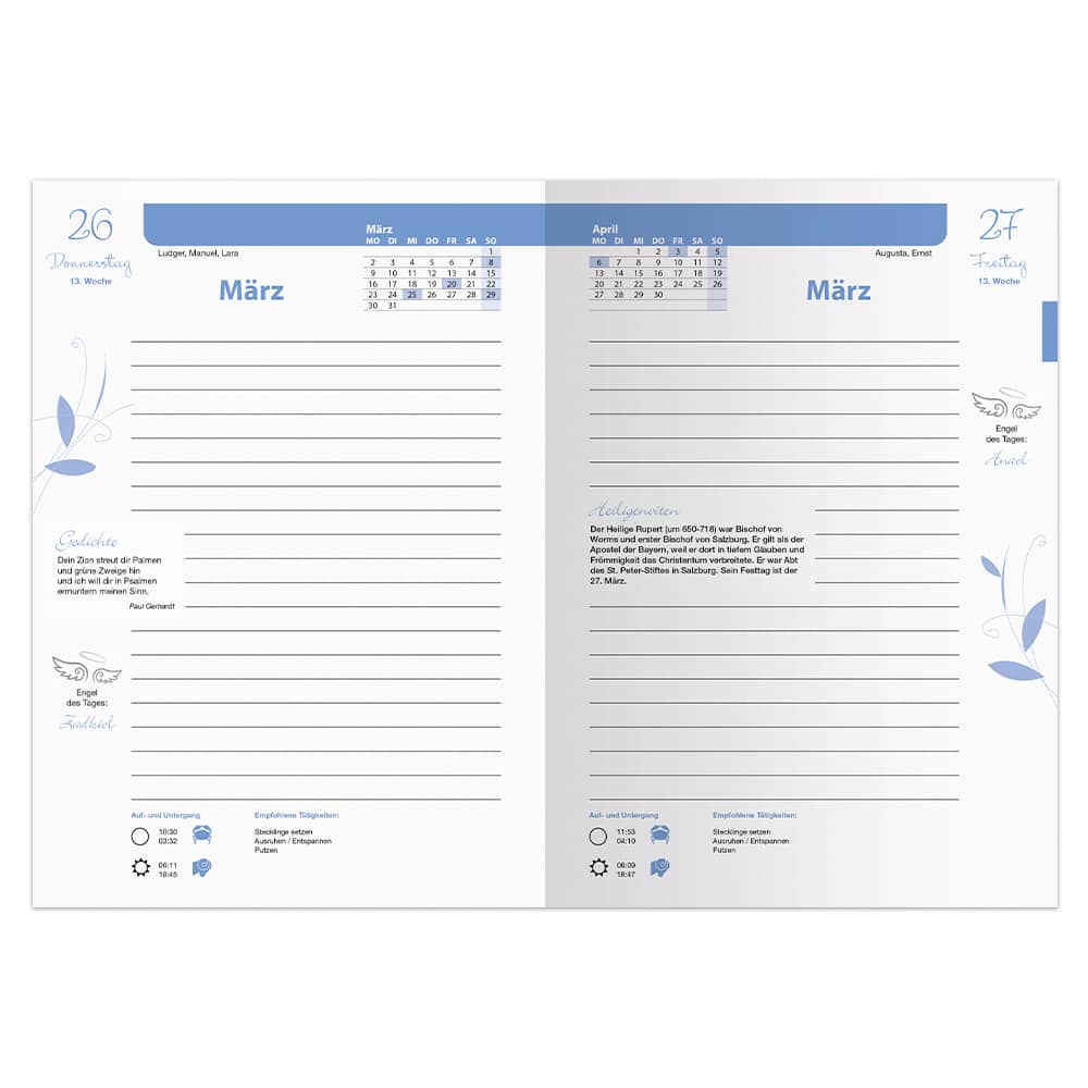 Schutzengelkalender 2026 – Lebensfreude für jeden Tag