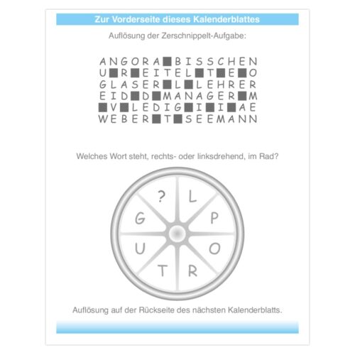 Denksport Kalender 2026