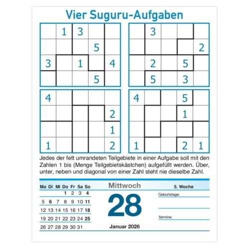 Denksport Kalender 2026