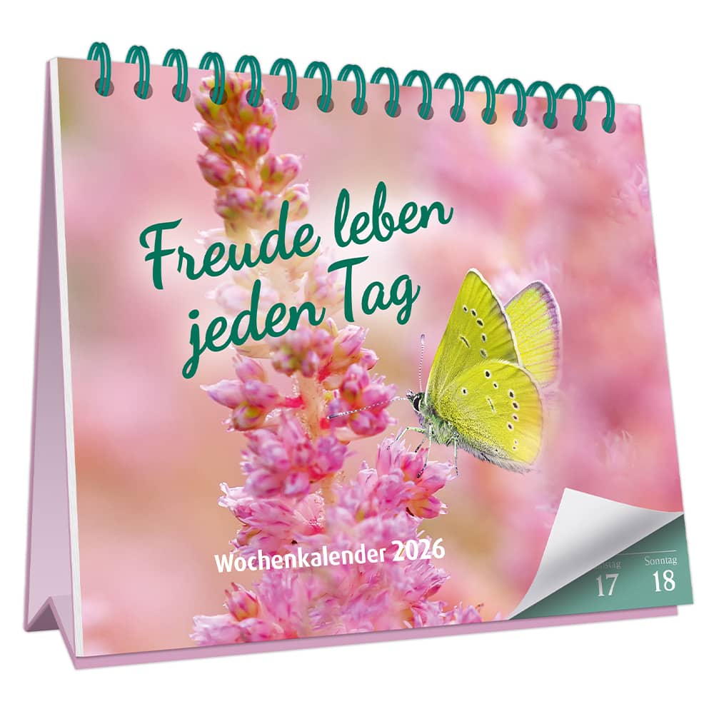 Wochenkalender 2026: Freude leben jeden Tag