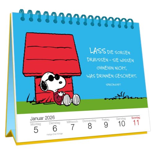 Kalender 2026: Peanuts Sorgenfrei