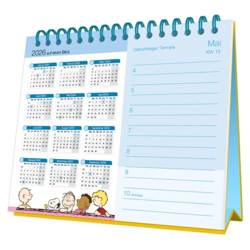 Kalender 2026: Peanuts Sorgenfrei