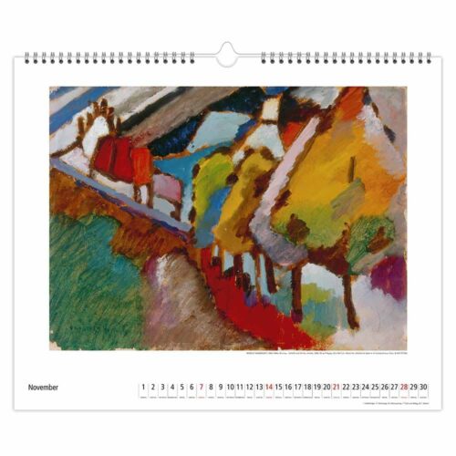 Kunstkalender 2027: Berühmte Meisterwerke der klassischen Moderne